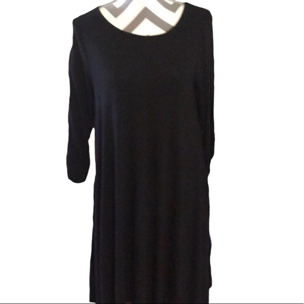 Heathmoor Small Black Dress with Pockets EUC